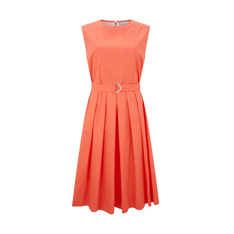 Sleeveless Cotton Satin Dress Tunics Fall fleece