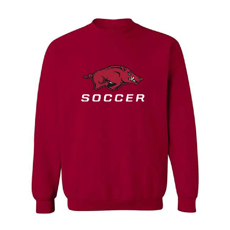 Arkansas - NCAA Women's Soccer : Vailana Tu'ua - Classic Shersey Crewneck Sweatshirt Hoodie with Lace Feminine Delicate