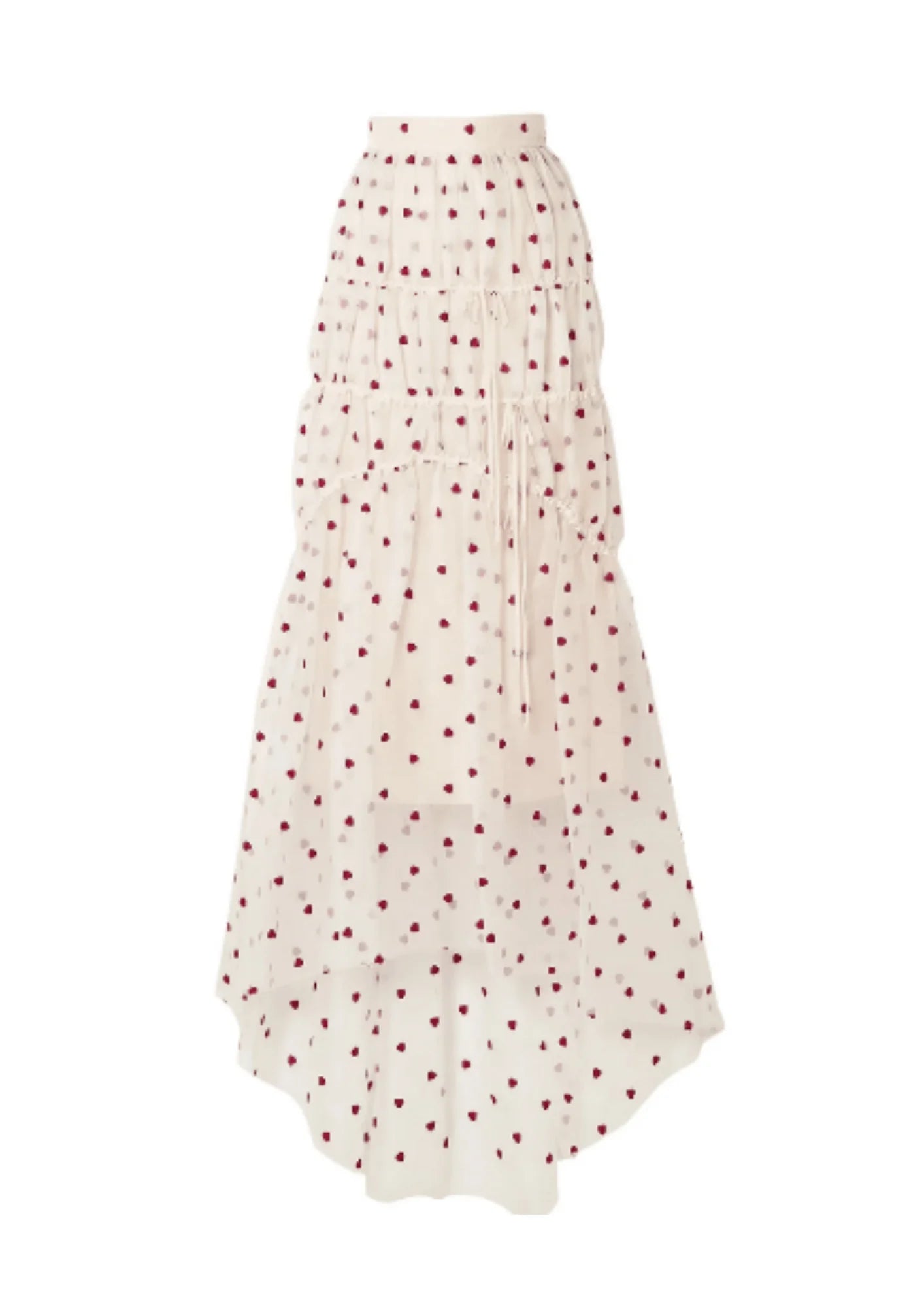 TIERED EMBROIDERED MAXI SKIRT lace skirt romantic