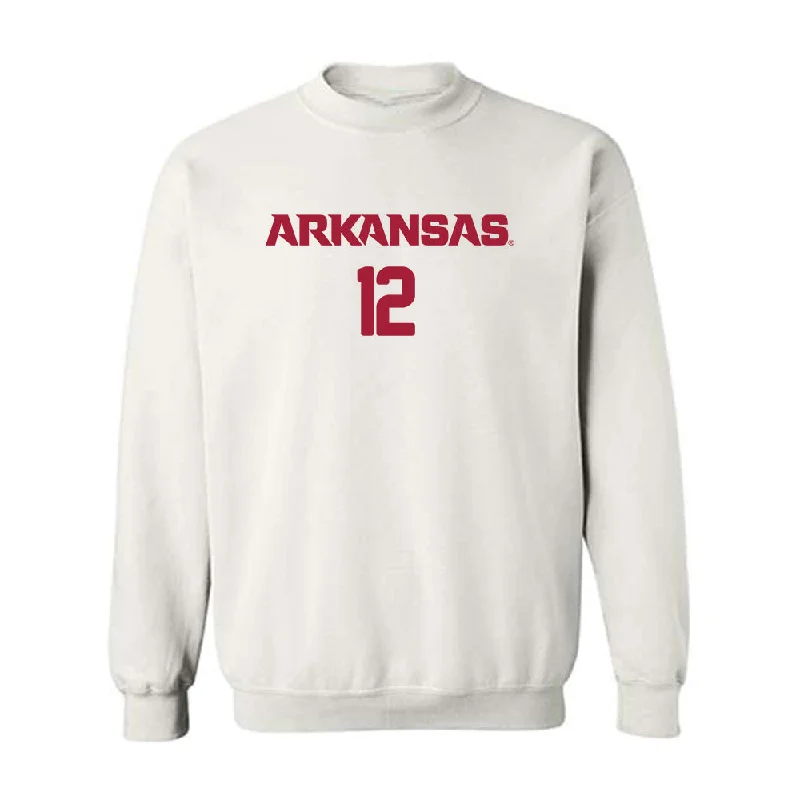 Arkansas - NCAA Women's Soccer : Vailana Tu'ua - Replica Shersey Crewneck Sweatshirt Hoodie with Emblem Brand Identity