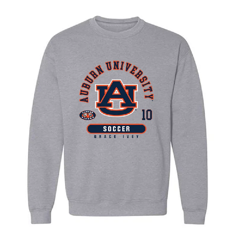 Auburn - NCAA Women's Soccer : Grace Ivey - Classic Fashion Shersey Crewneck Sweatshirt Hoodie with Zipper Versatile Modern