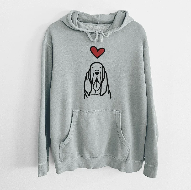 Love Always Bloodhound - Unisex Pigment Dyed Hoodie