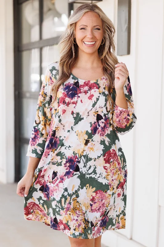 Where You Are Dress, Olive