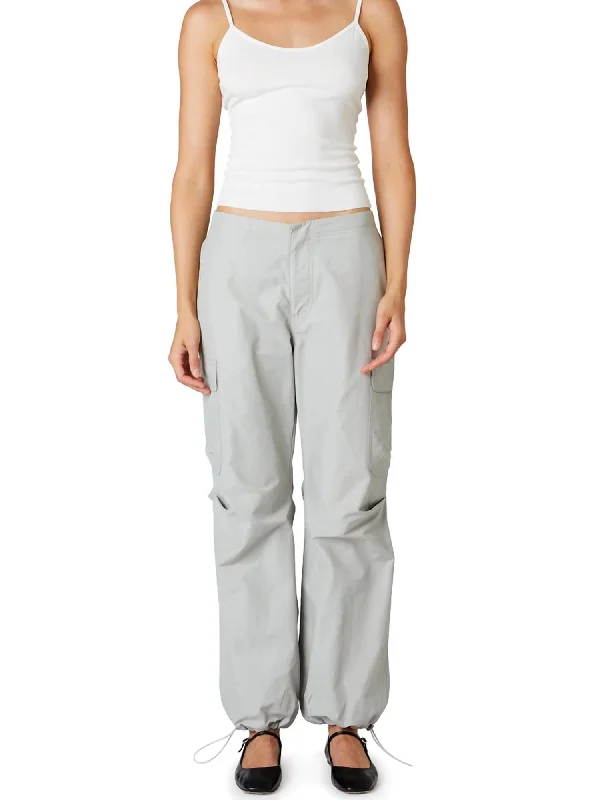 Women's Ludlow Parachute Pants In Mineral Chic Checkered Pants