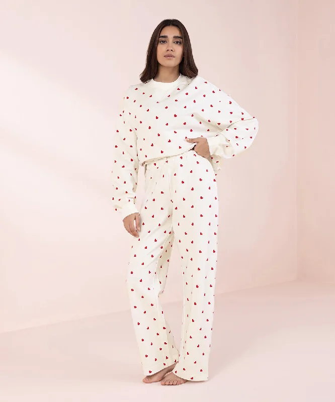 Oversized Sweatshirt with Pajama Set Hoodie with Cropped Fit Short Trendy
