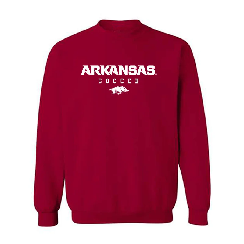 Arkansas - NCAA Women's Soccer : Zoe Anderson - Classic Shersey Crewneck Sweatshirt Hoodie with Stripes Bold Sporty