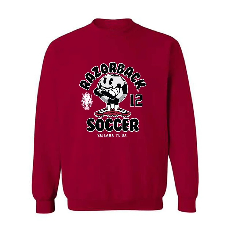 Arkansas - NCAA Women's Soccer : Vailana Tu'ua - Fashion Shersey Crewneck Sweatshirt Hoodie with Relaxed Fit Easy Casual