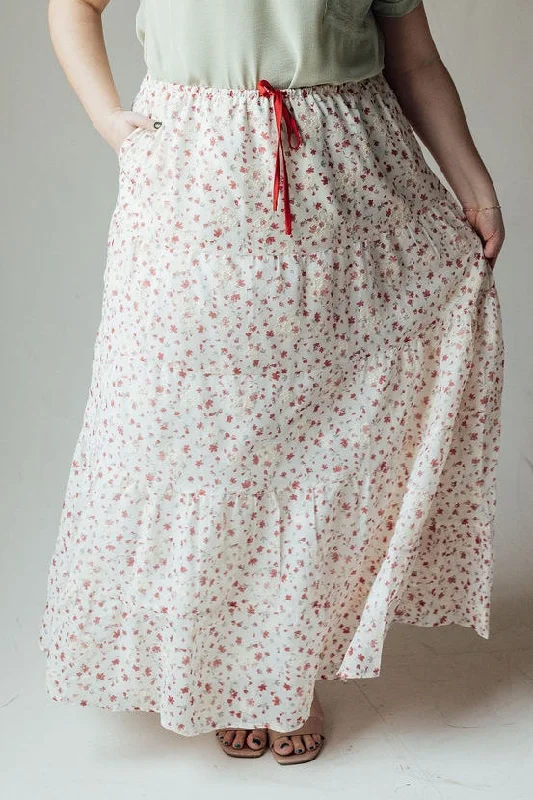 Della Maxi Skirt silk skirt lustrous