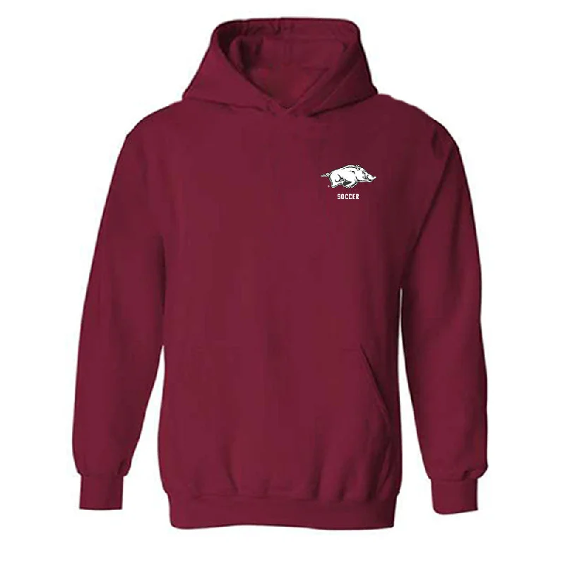 Arkansas - NCAA Women's Soccer : Vailana Tu'ua - Classic Shersey Hooded Sweatshirt Hoodie with Magnetic Closure Innovative Modern
