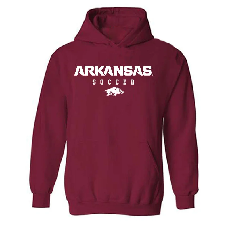 Arkansas - NCAA Women's Soccer : Erin Bailey - Classic Shersey Hooded Sweatshirt Hoodie with Lining Warm Insulated