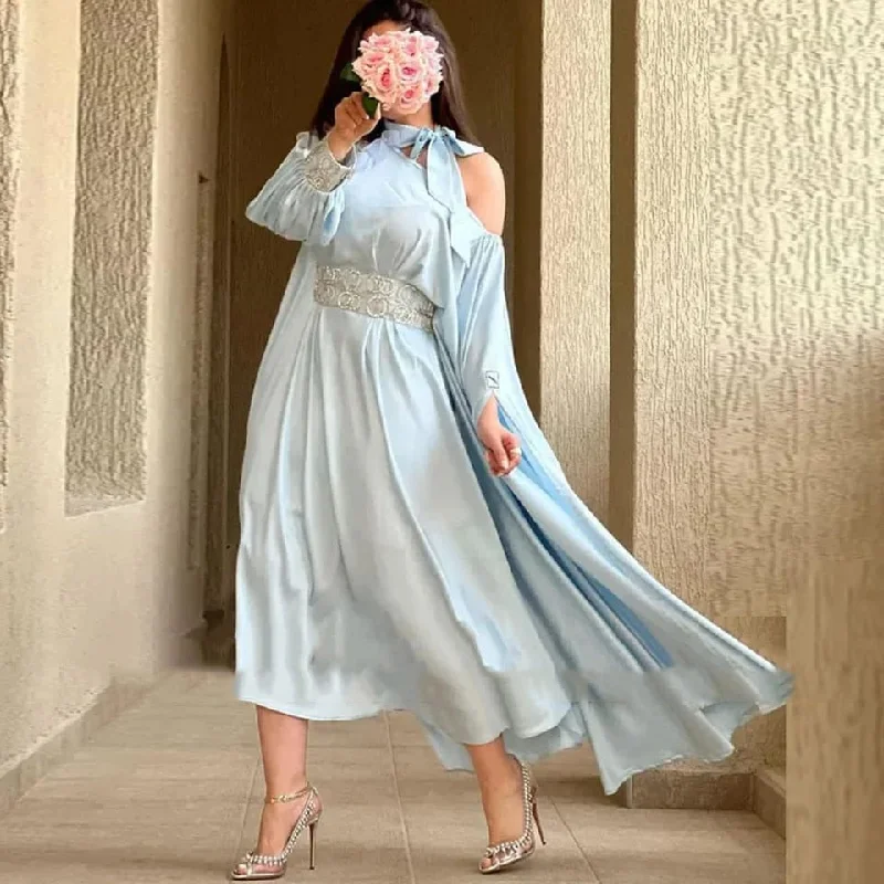 One-Shoulder Chiffon Dress 2XL 070691852 Tunics Fashionable chic