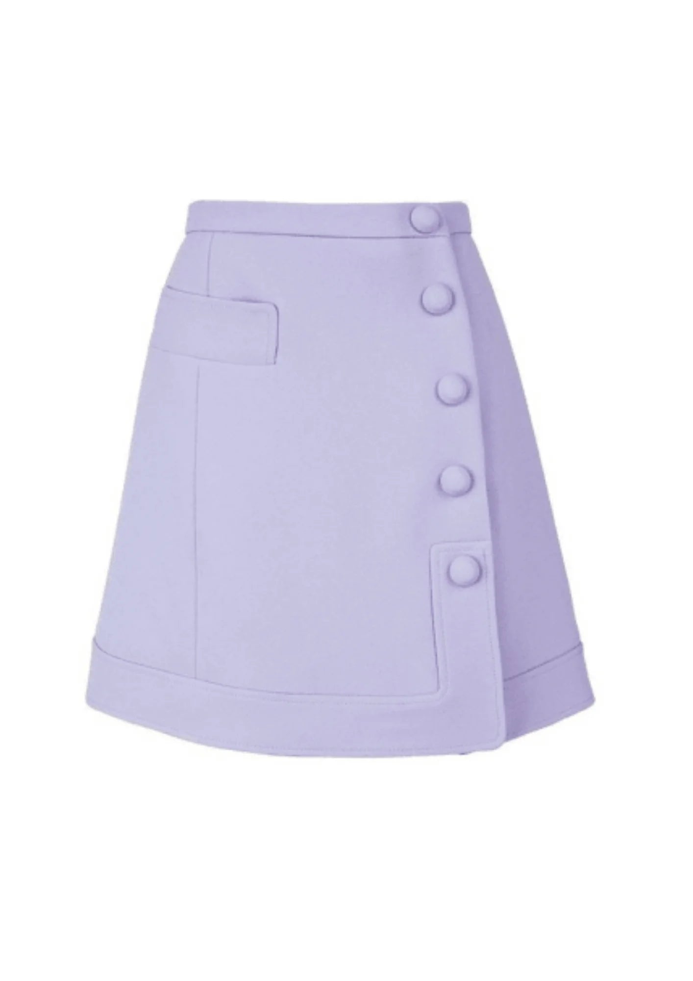 LILAC TRAPEZE MINI SKIRT slim fit skirt