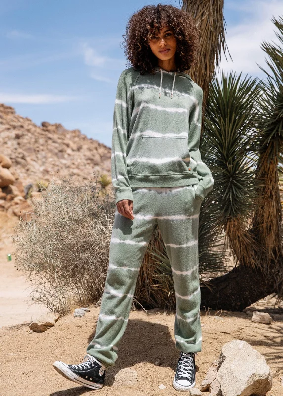 Lived In Lounge Fleece Pant - Light Army Relaxed High-Waist Trousers