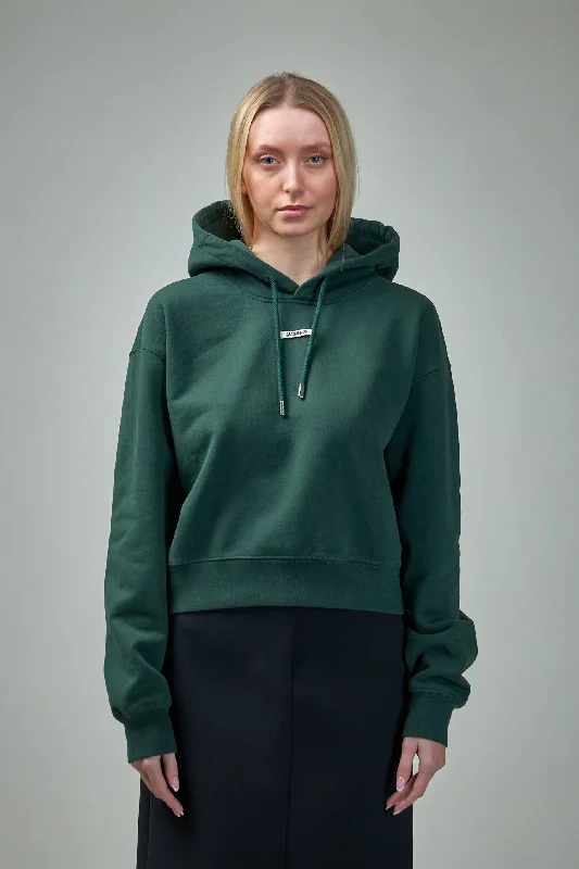 Le Hoodie Gros Grain Hoodie with Rolled Sleeves Casual Relaxed
