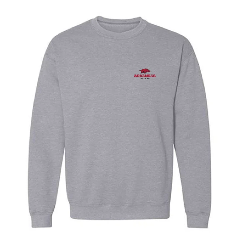 Arkansas - NCAA Women's Soccer : Vailana Tu'ua - Crewneck Sweatshirt Hoodie with Hem Lace Feminine Delicate