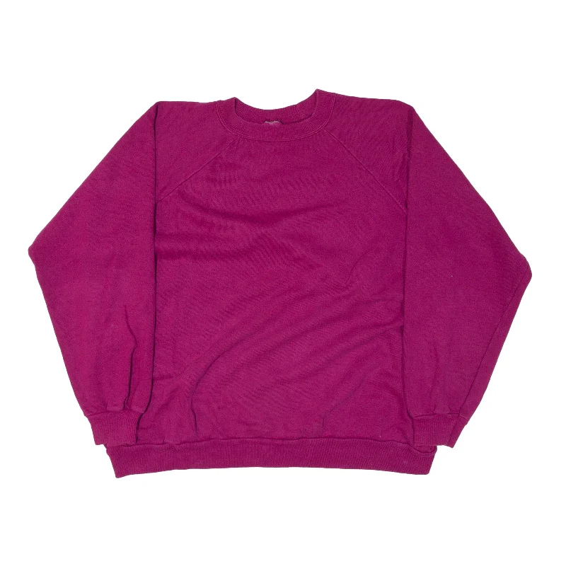 Sweatshirt Purple Womens L Graphic Hoodie Design Print
