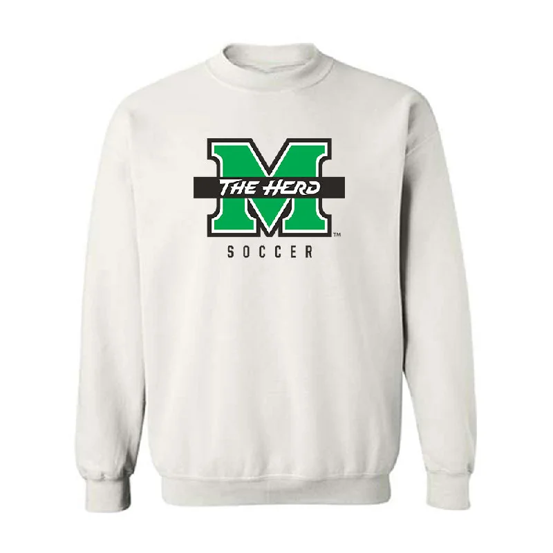 Marshall - NCAA Women's Soccer : Lea Misch - Generic Shersey Crewneck Sweatshirt Hoodie with Snap Buttons Easy Quick