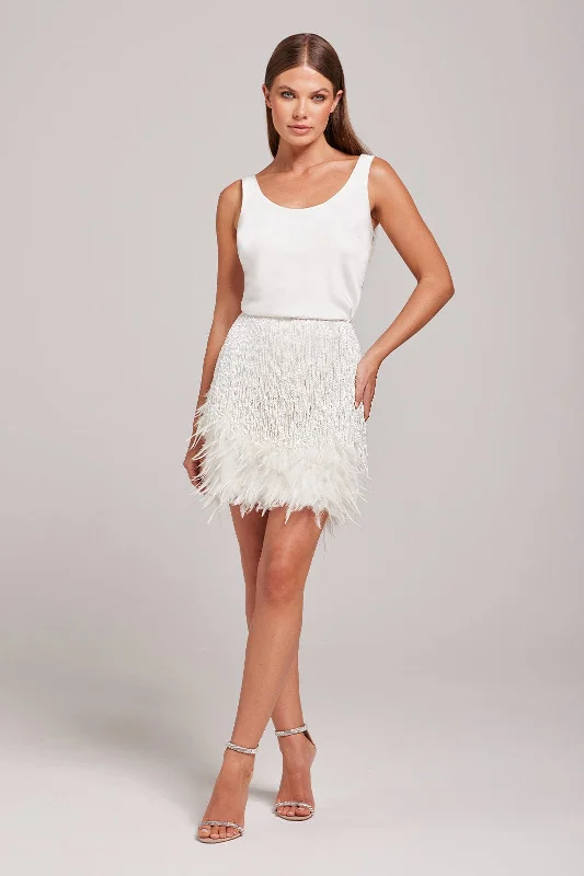 Sara White Skirt seamless skirt comfort