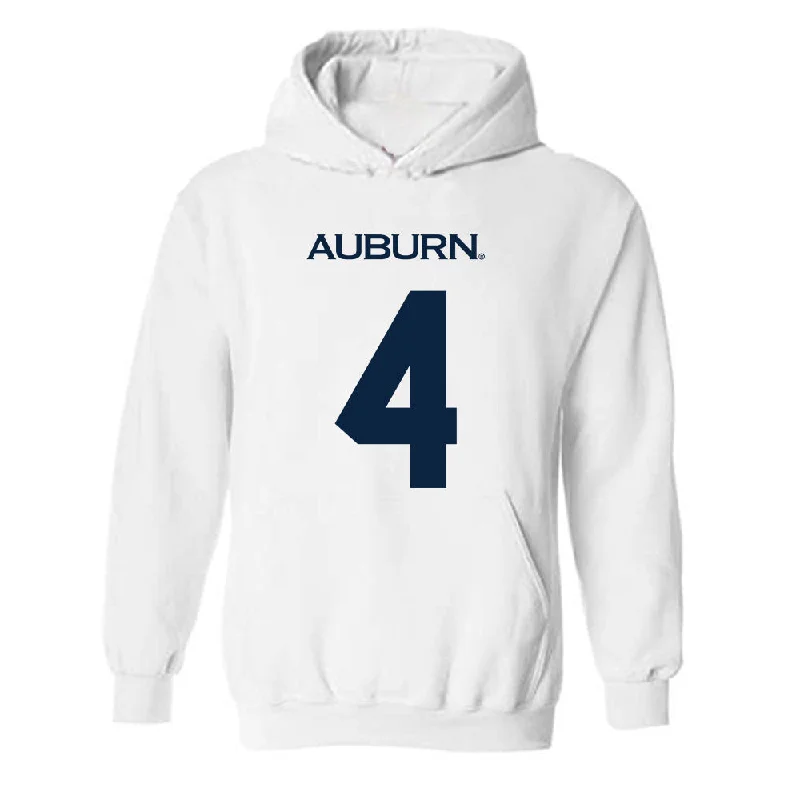 Auburn - NCAA Women's Soccer : Taylor Chism - Replica Shersey Hooded Sweatshirt Zip Hoodie Drawstring Kangaroo Pocket