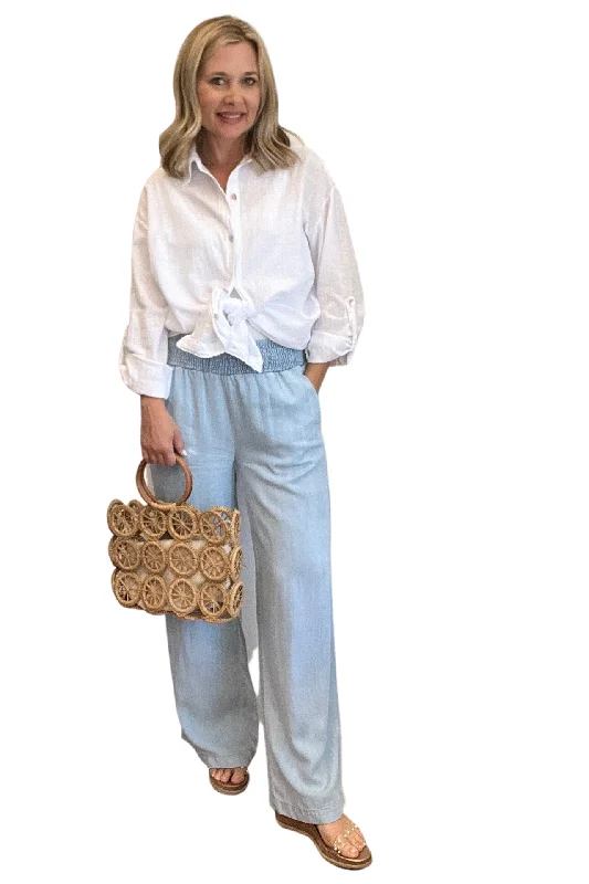 100% Tencel Wide Leg Pants