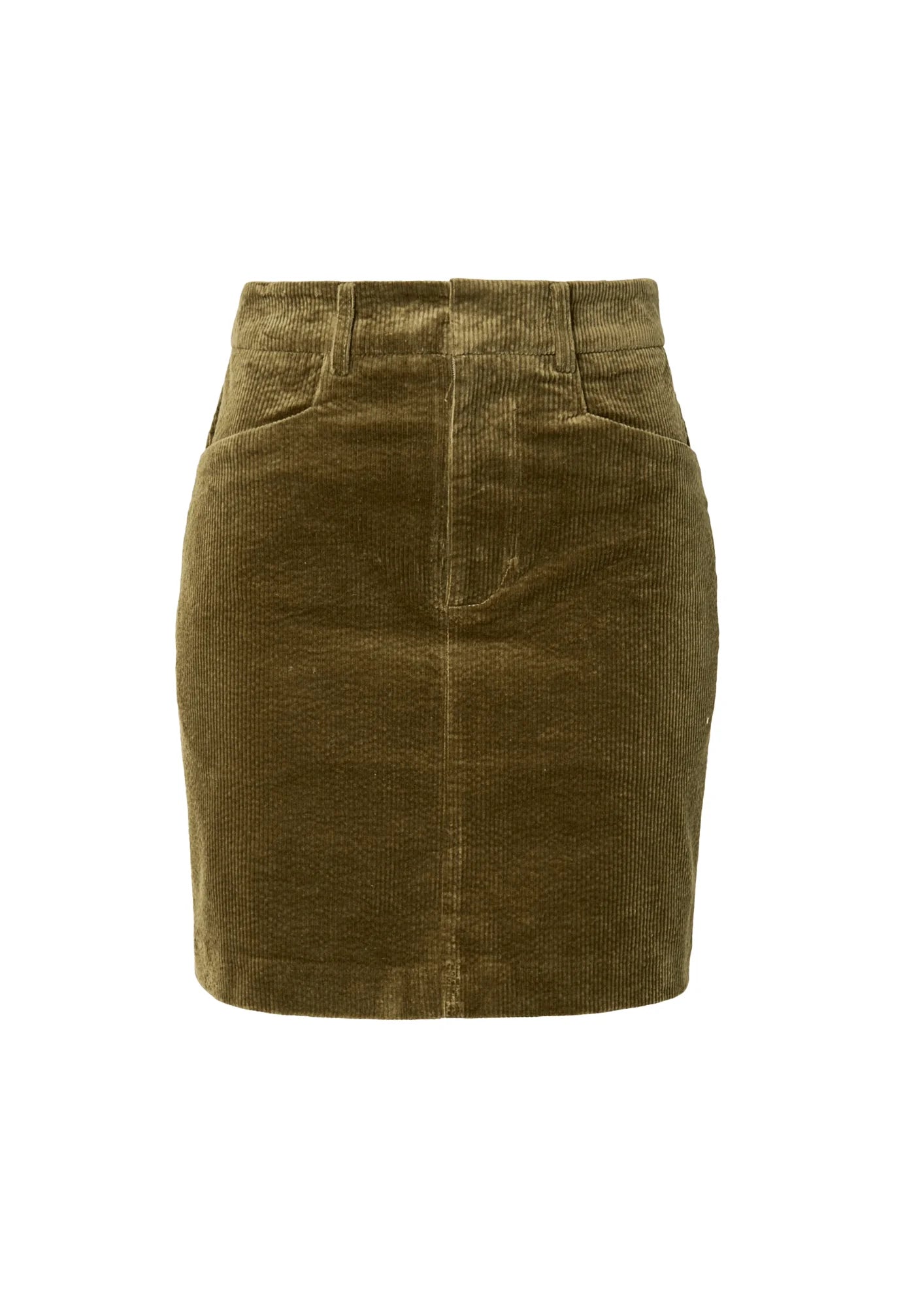 DARK OLIVE MOONSTONE SKIRT silk skirt sleek