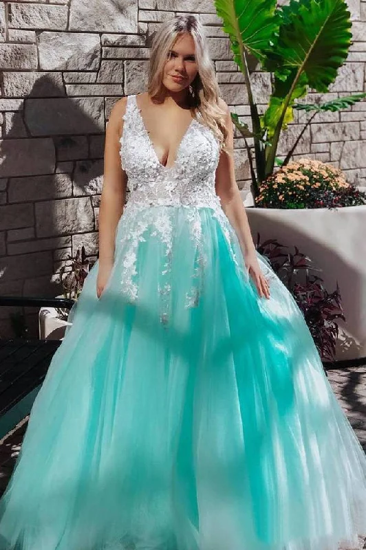Stunning Lace Applique Ball Gown Long Ball Gowns Prom Dresses Quinceanera Dress DMN86 Tunics Spring floral