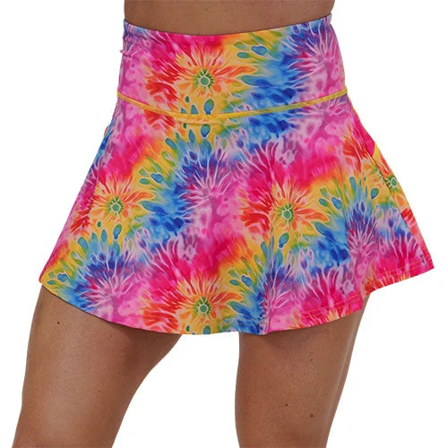 Skirt | Rainbow Love linen skirt relaxed