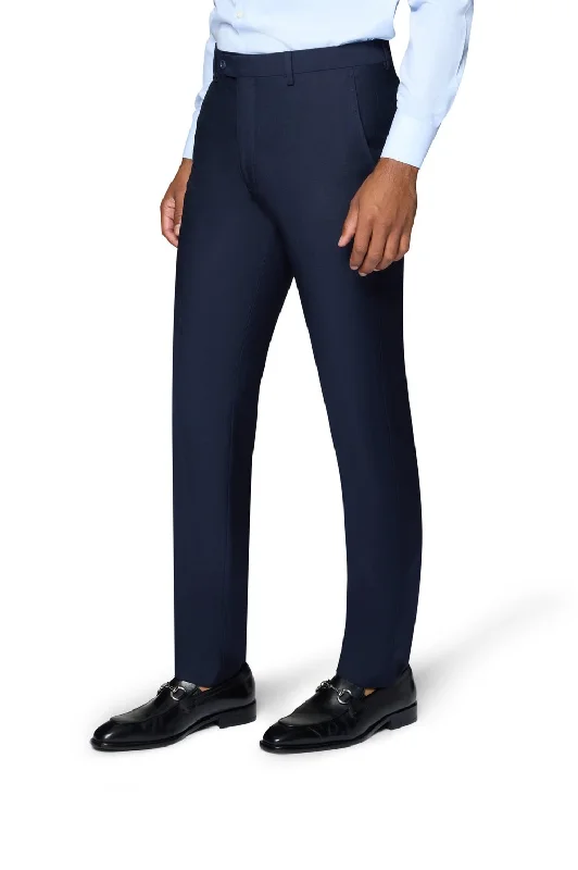 Berragamo Elegant Slim Fit Pants - Navy Casual Lounge Pants