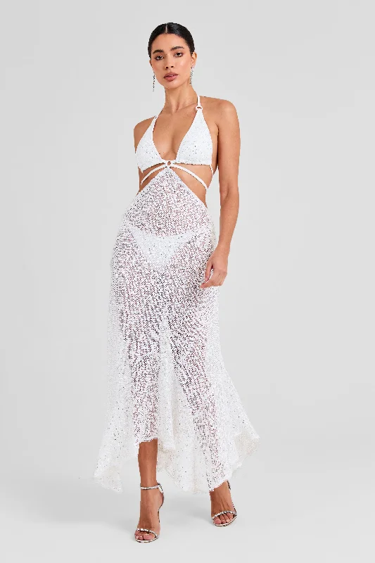 Elsa White Skirt modal blend skirt