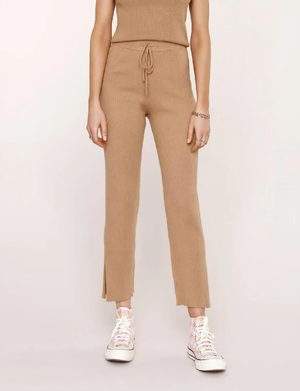 Verna Pant In Camel Fashionable Sporty Pants