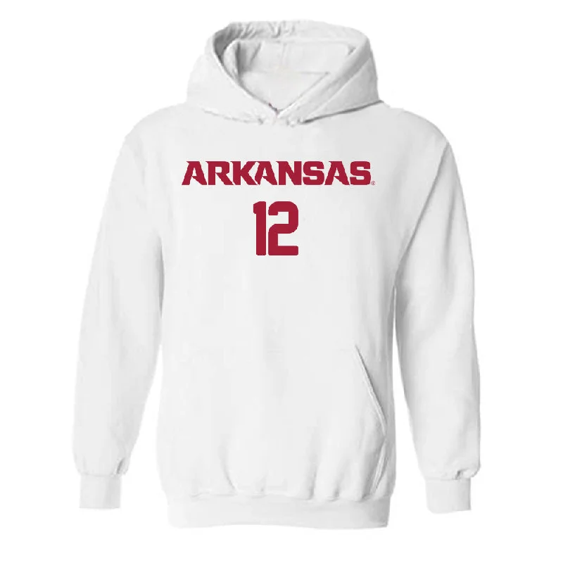 Arkansas - NCAA Women's Soccer : Vailana Tu'ua - Replica Shersey Hooded Sweatshirt Hoodie with Pocket Utility Practical