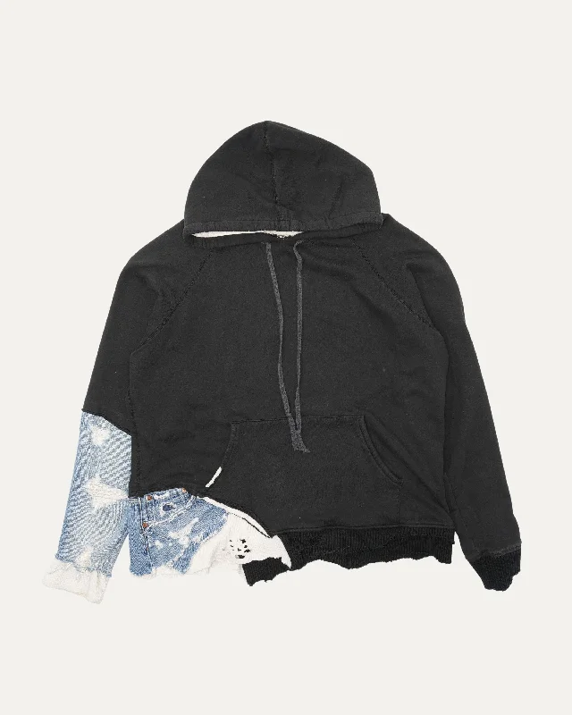 Fragment Hoodie Hoodie with Button Placket Classic Preppy