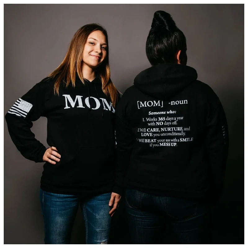 Grunt Style Mom Defined Hoodie Women's Hoodie with Oversized Fit Loose Comfortable