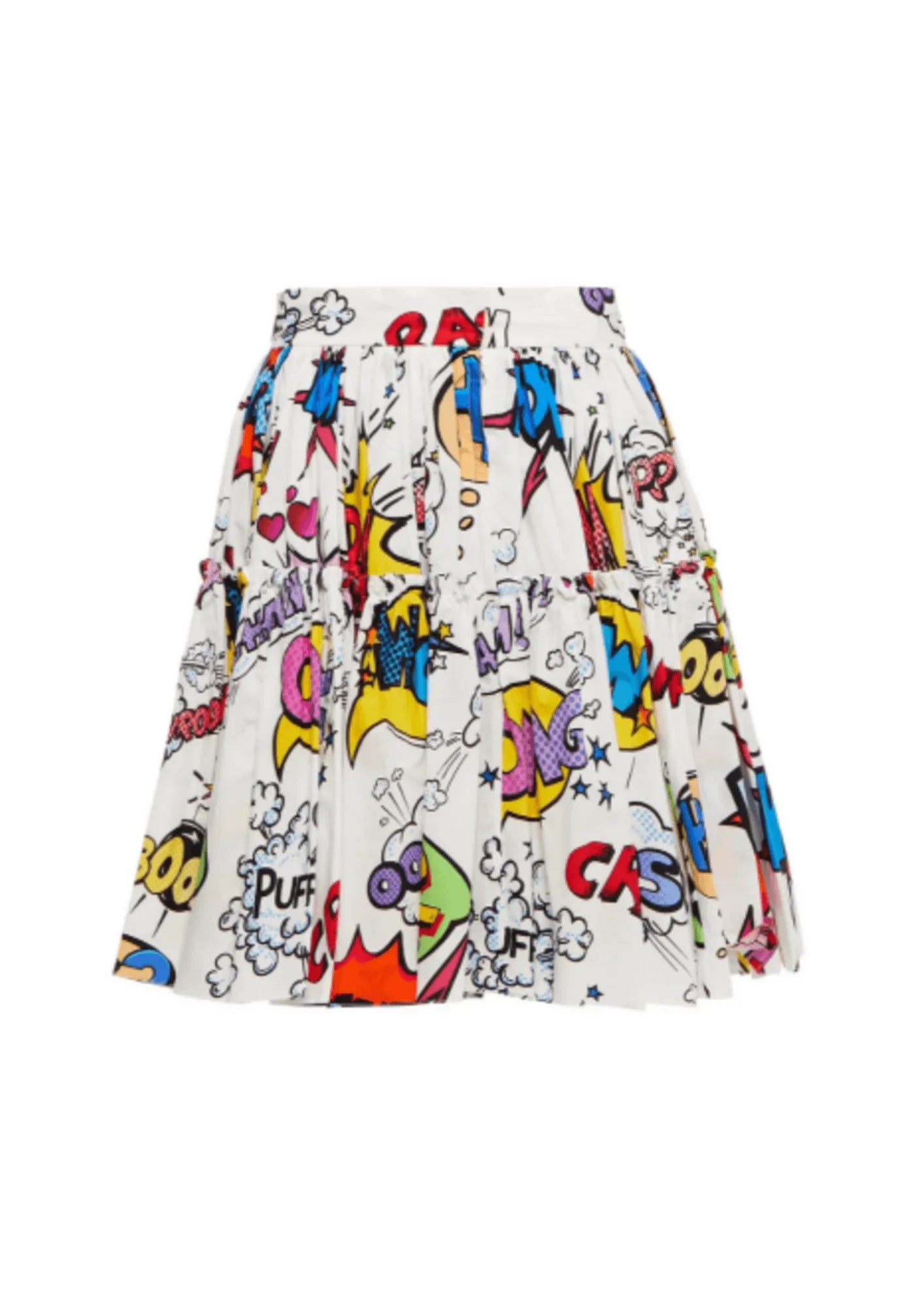 PLEATED PRINTED MINI SKIRT corduroy skirt durable