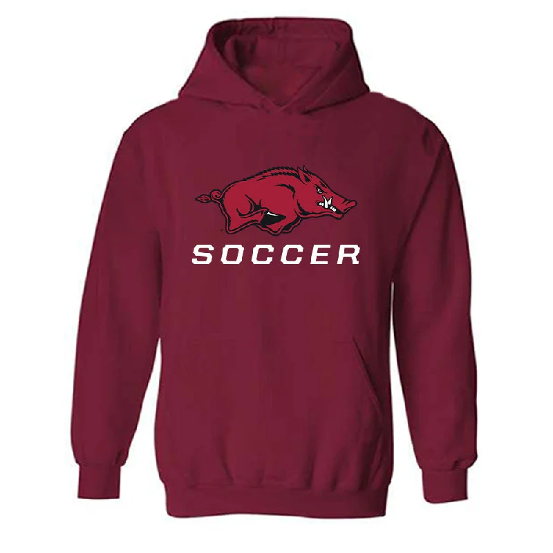 Arkansas - NCAA Women's Soccer : Vailana Tu'ua - Classic Shersey Hooded Sweatshirt Hoodie with Thumb Holes Functional Cozy