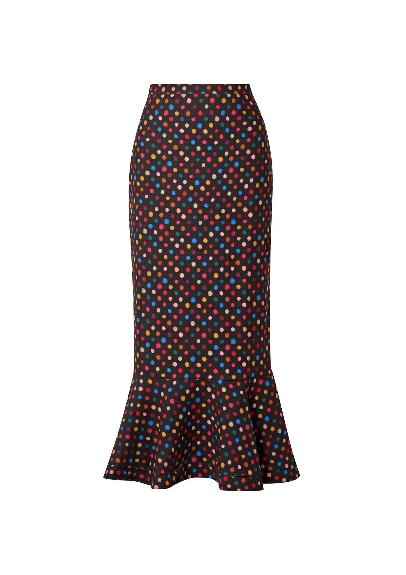 PENCIL POLKA DOTS SKIRT corduroy skirt cozy
