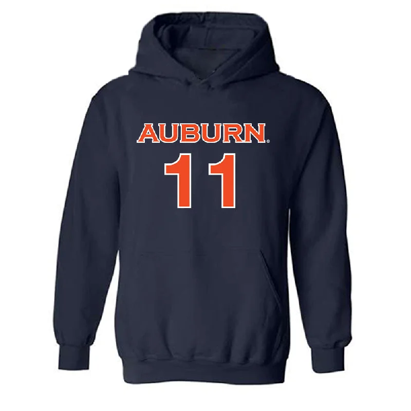 Auburn - NCAA Women's Soccer : Neve Renwick - Replica Shersey Hooded Sweatshirt Hoodie with Contrast Stitching Detailed Premium