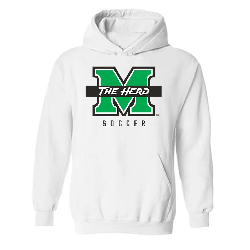Marshall - NCAA Women's Soccer : Lea Misch - Generic Shersey Hooded Sweatshirt Hoodie with Turtle Neck Cozy Winter