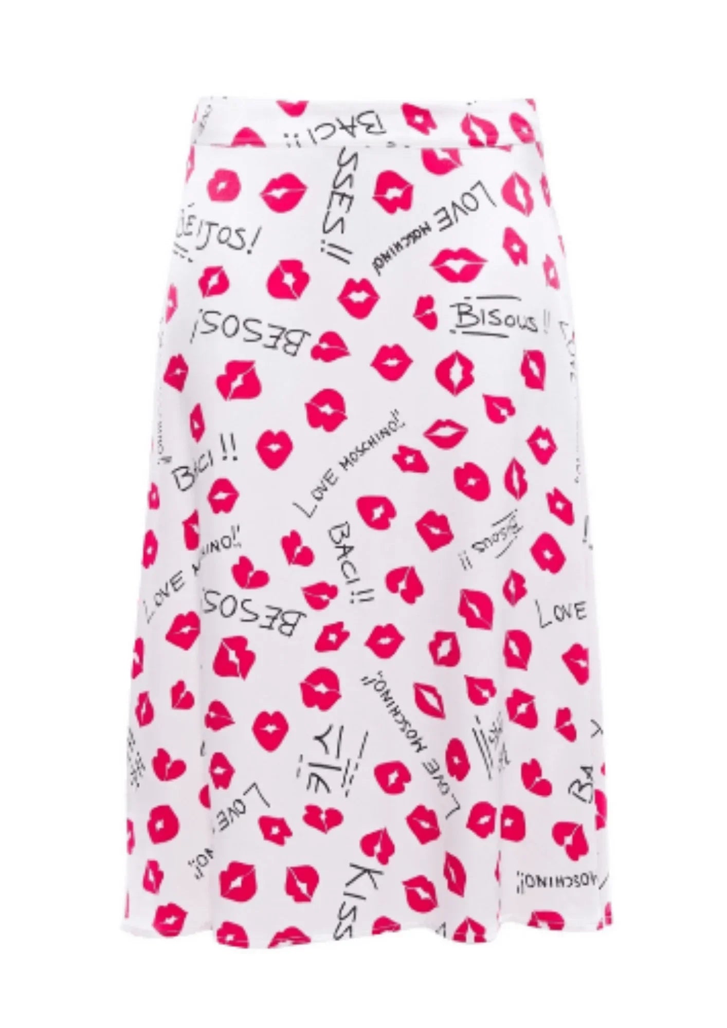 PRINTED SATIN SKIRT lace skirt romantic