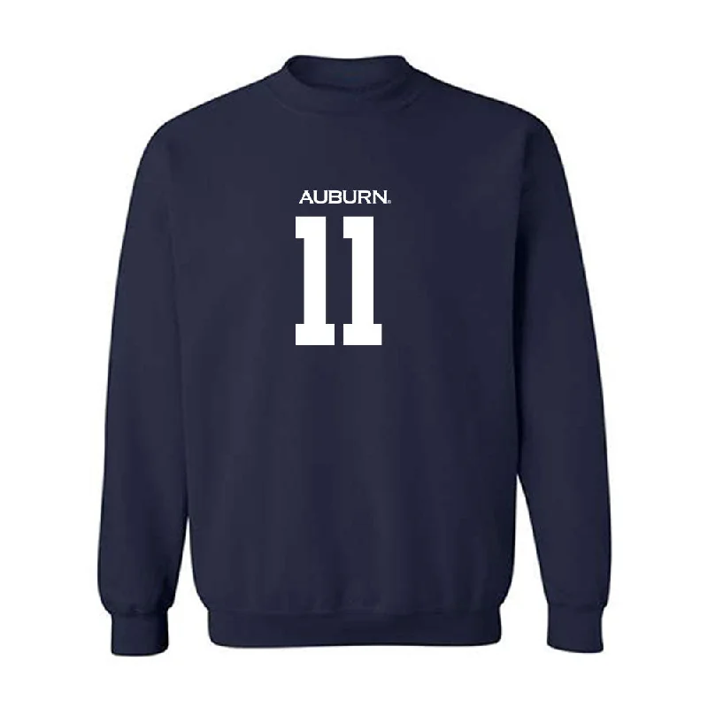 Auburn - NCAA Women's Soccer : Neve Renwick - Replica Shersey Crewneck Sweatshirt Hoodie with Side Slits Relaxed Casual