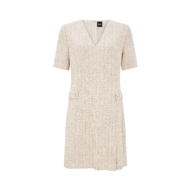Destena2 Melange Cotton Dress Tunics Chinos classic