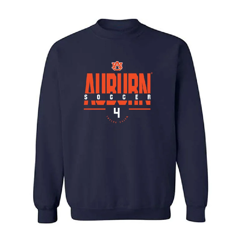 Auburn - NCAA Women's Soccer : Taylor Chism - Classic Fashion Shersey Crewneck Sweatshirt Hoodie with Hem Fringe Bohemian Relaxed