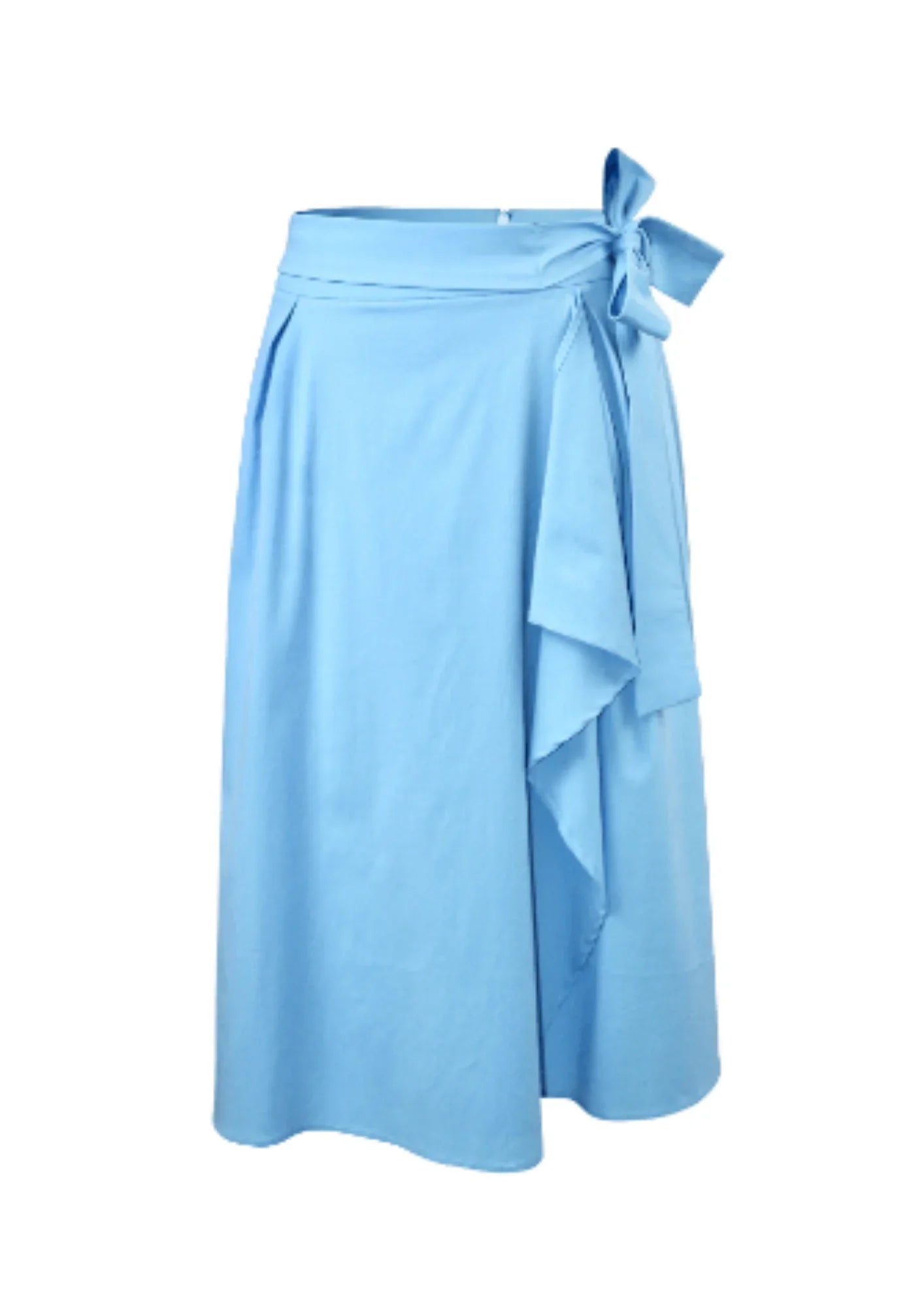 SKY BLUE MIDI SKIRT corduroy skirt comfortable