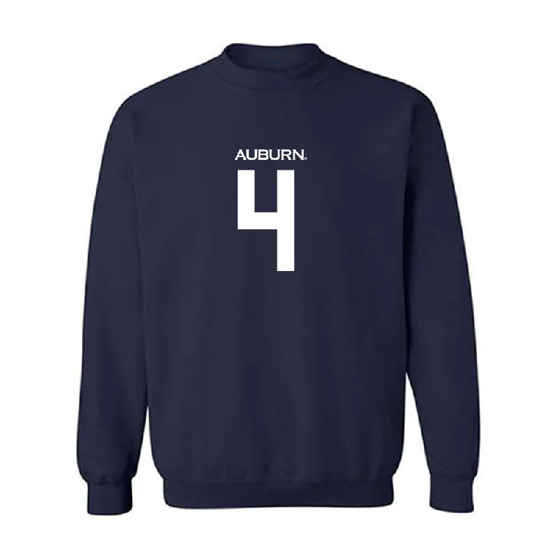 Auburn - NCAA Women's Soccer : Taylor Chism - Replica Shersey Crewneck Sweatshirt Hoodie with Rolled Sleeves Casual Relaxed