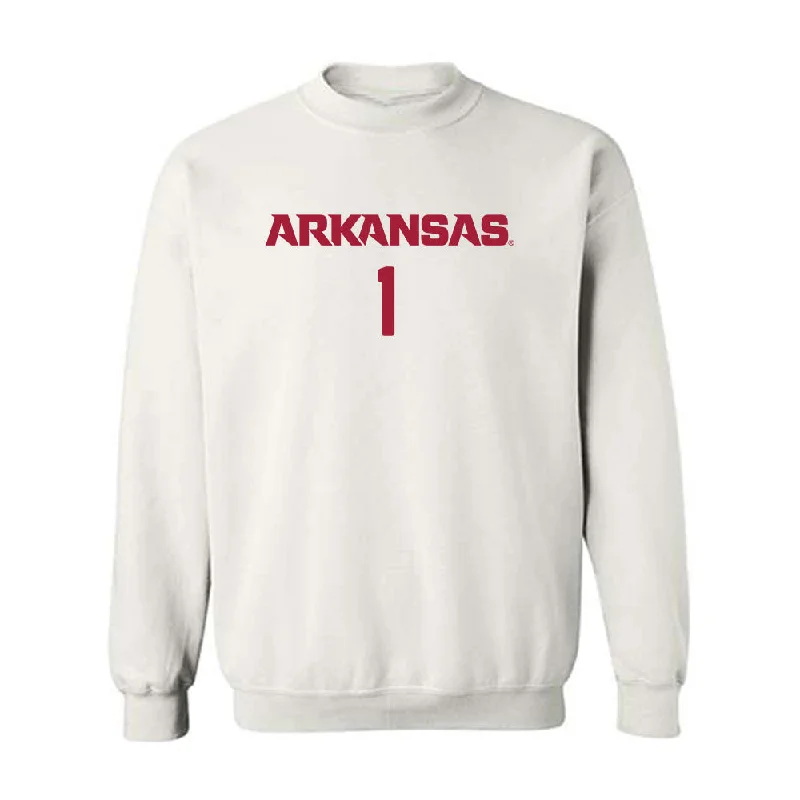 Arkansas - NCAA Women's Soccer : Zoe Anderson - Replica Shersey Crewneck Sweatshirt Hoodie with Tie-Dye Psychedelic Retro