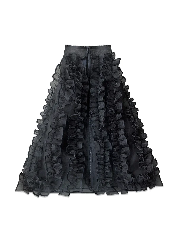 Frivolous Frill Skirt leather skirt durable