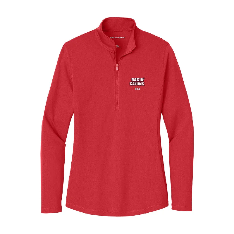 Louisiana - NCAA Women's Basketball : Destiny Rice - Women's Lightweight Quarter Zip Jacket
