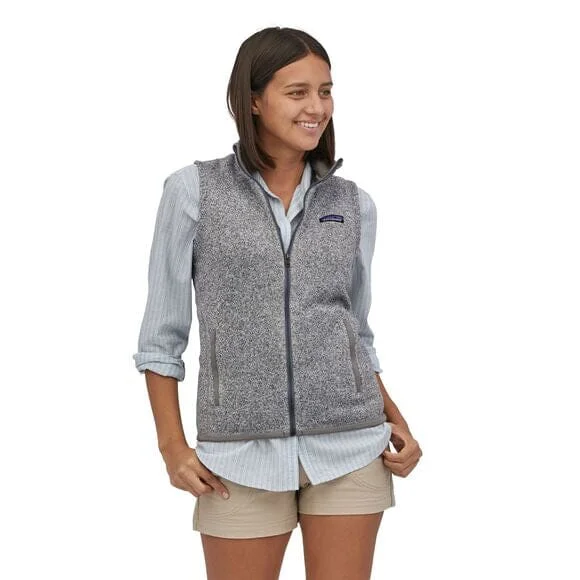 W's Better Sweater Vest - 100% recycled polyester Ribbed Striped Patterned