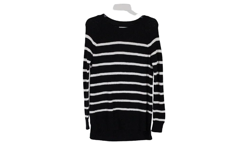 Old Navy Black Striped Sweater | S Soft Cozy Warm