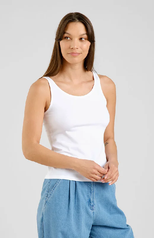 Tuna tanktop wit mint tank top